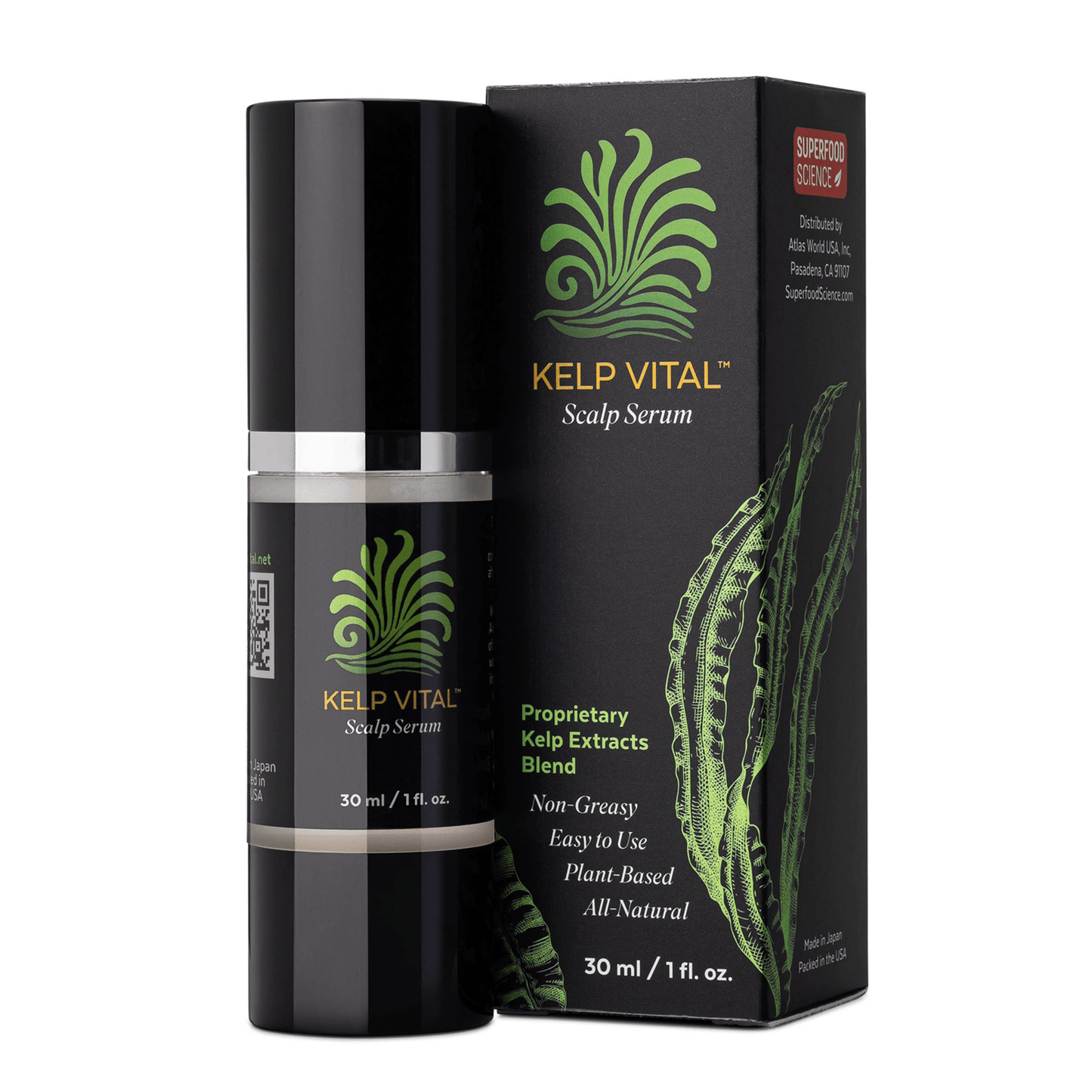 Kelp Vital Scalp Serum – Hair Growth Serum for Women & Men | Non-Greasy, Lightweight, Nourishing Formula for Thinning Hair