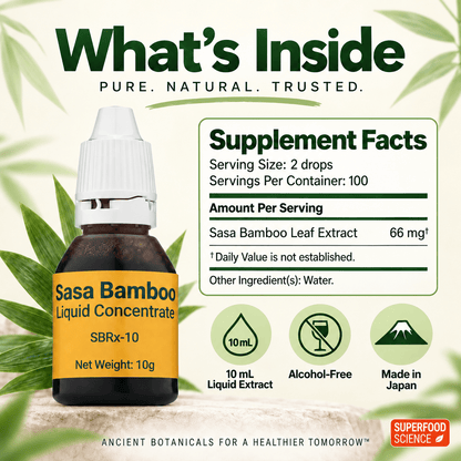 Sasa Bamboo Leaf Liquid Extract, 10 mL