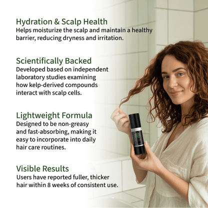Kelp Vital Scalp Serum – Hair Growth Serum for Women & Men | Non-Greasy, Lightweight, Nourishing Formula for Thinning Hair