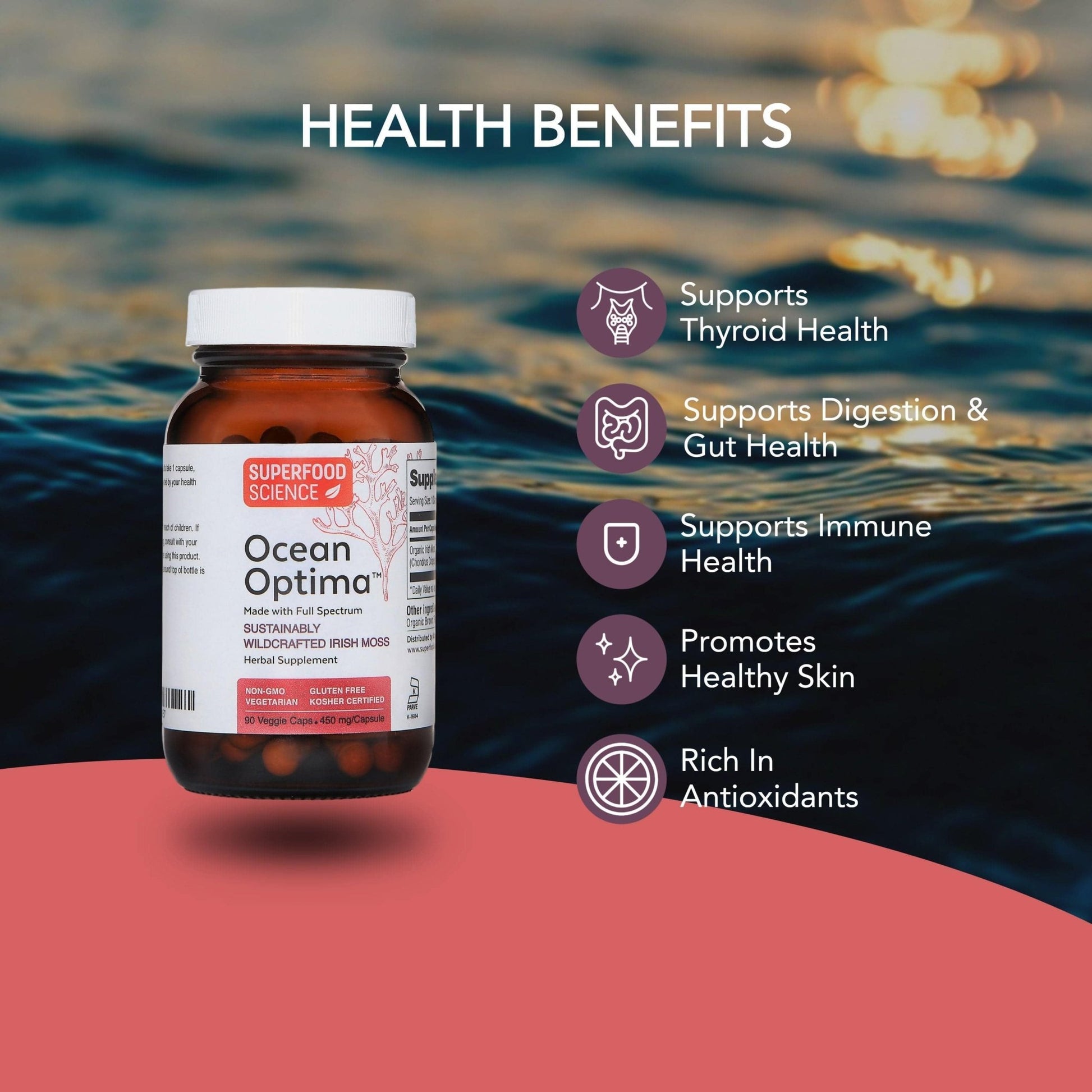 Ocean Optima Irish Sea Moss Supplement - Superfood Science