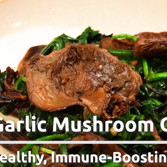 Easy Garlic Mushroom Greens Recipe