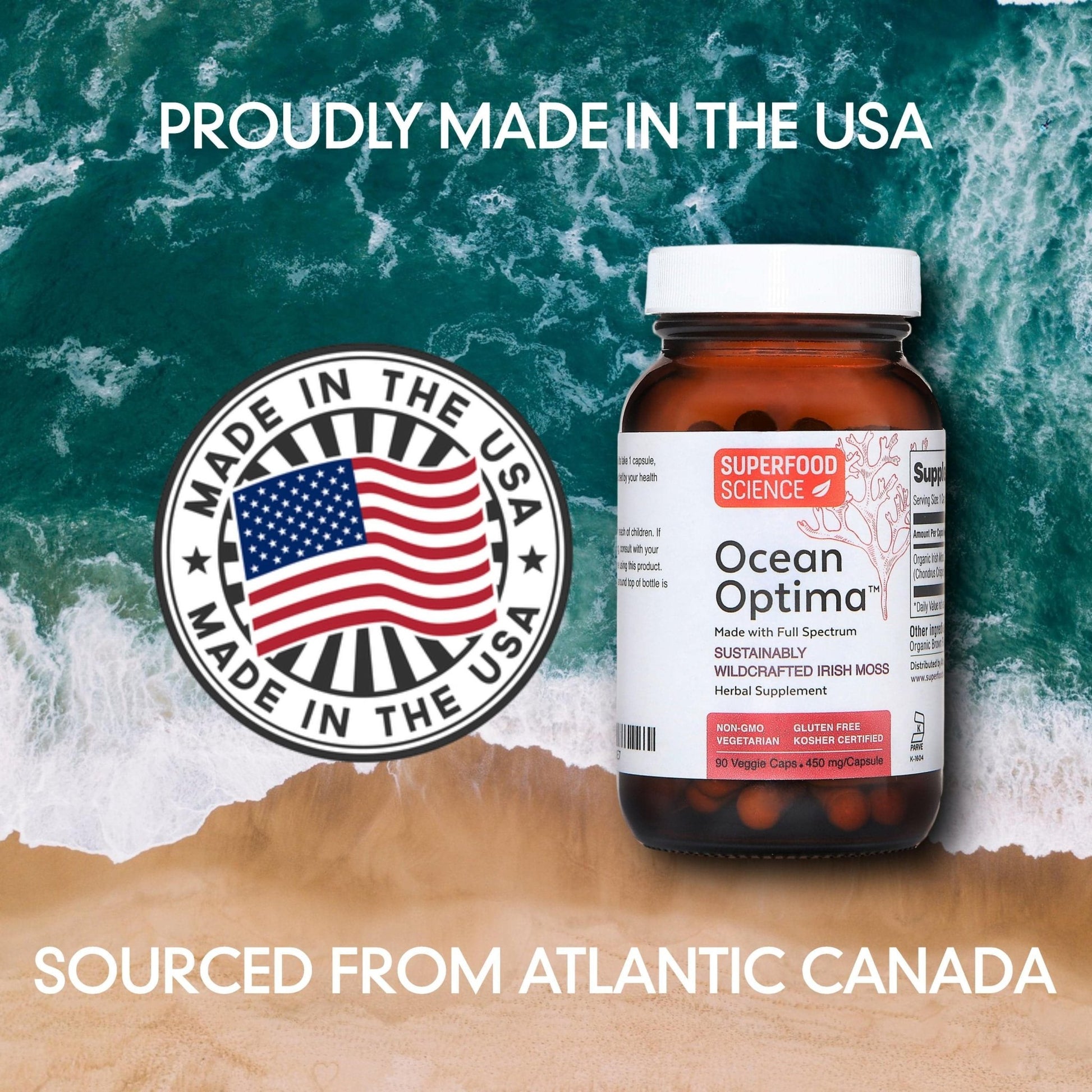 Ocean Optima Irish Sea Moss Supplement - Superfood Science