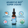 Product Features of Agaricus Bio Super Liquid, Certified Organic Agaricus blazei Murill Mushroom Fruiting Body Liquid Extract