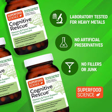 Cargar imagen en el visor de la galería, Cognitive Rescue™ Lion&#39;s Mane and Vitamin B Complex Supplement - Superfood Science
