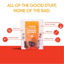 Cargar imagen en el visor de la galería, Organic Chicken Dog Treats With Turmeric, Sweet Potato, and Flaxseed - Superfood Science