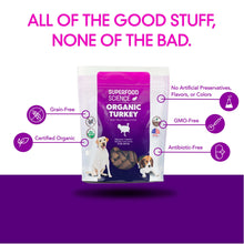Cargar imagen en el visor de la galería, Organic Turkey Dog Treats With Agaricus Bio - Superfood Science